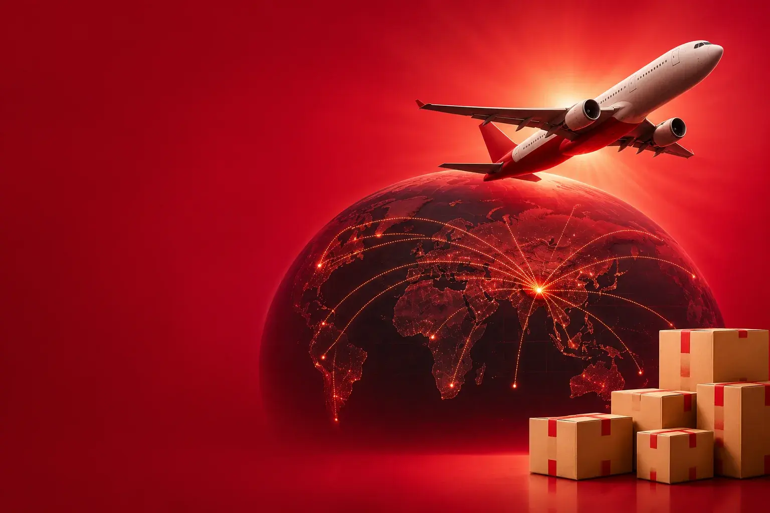 Flight Circle Courier — a cargo jet carrying parcels from Nepal to the world